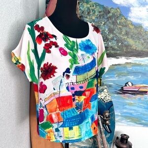 ⭐️Sweet Miss, Vibrant, Soft,Pull-On, Top… No Buttons,Zippers of Clasps, Size S